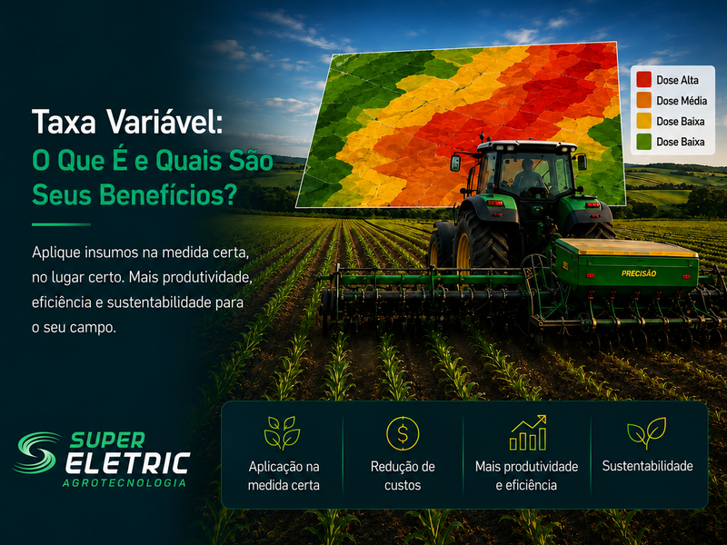Infográfico Super Eletric sobre o que é taxa variável e seus benefícios